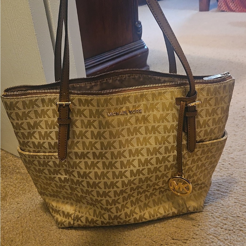 Michael Kors Brown Logo Tote
